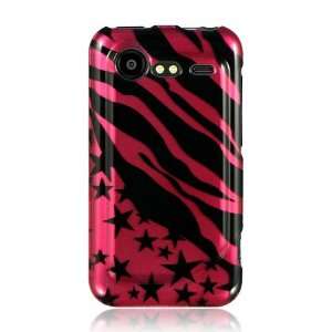 HTC Droid Incredible 2 Graphic Case   Hot Pink Zebra with Star (Free 