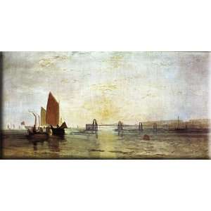 The Chain Pier, Brighton 30x15 Streched Canvas Art by Turner, Joseph 