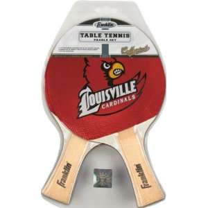    Louisville Cardinals Table Tennis Paddle Set