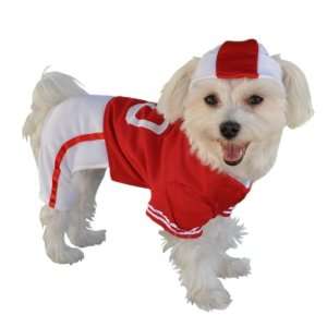  Accessories Red Football Jersey Dog Costume, 20 Inch