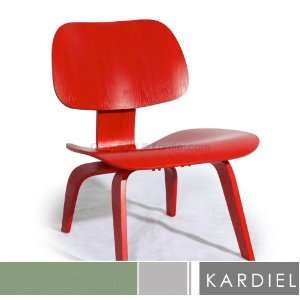  Eames Style Plywood Chair, Red Stain