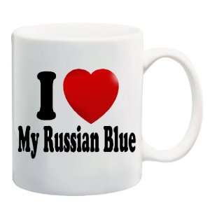  I LOVE MY RUSSIAN BLUE Mug Coffee Cup 11 oz ~ Cat Breed 