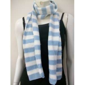  Fashionable Striped Scarf, Neck Wear, Wrap, Knitted, Blue 