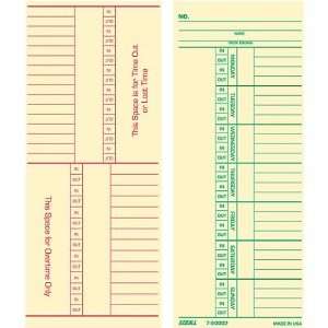 Quill Brand Time Card Replaces Original Card K14 15