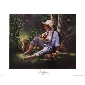  Donna Green   Jordy and the Pups Size 22x28 by Donna Green 