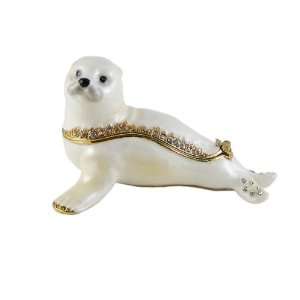  Baby Seal Trinket Box Bejeweled