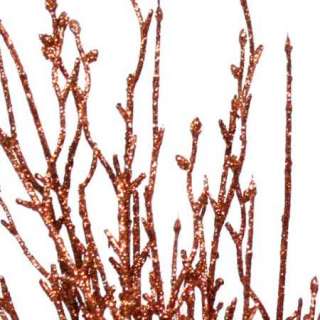 22 long copper glitter twig branches Price is for 12 individual 
