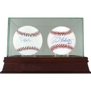 Phil Hughes/ David Robertson MLB Baseballs  2 Ball Set w/ Glass Double 
