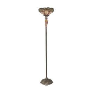 Dale Tiffany RR60277 Scoville Torchiere Lamp, Antique Golden Sand and 
