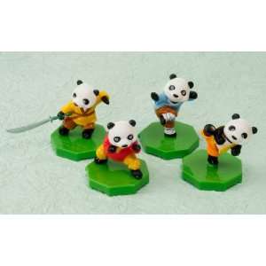  Shaolin Panda Figurines