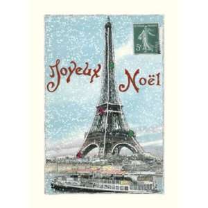  Glittery Joyeux Noel Holiday Notes