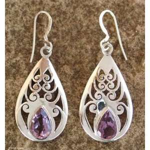 Amethyst earrings, Mystic Dew Jewelry