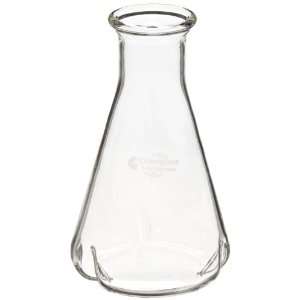    02 Glass 250mL Reinforced Plain Top Shake Flask, with 3 Deep Baffles