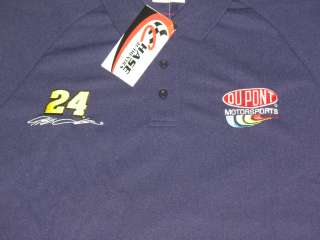 Jeff Gordon #24 Dupont Polo style shirt by Chase Sizes available L 