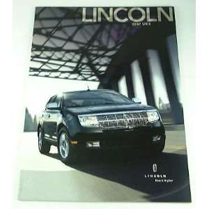  2007 07 Lincoln MKX SUV Truck BROCHURE 
