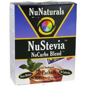  NuNaturals NuStevia NoCarbs Blend    50 Packets Health 