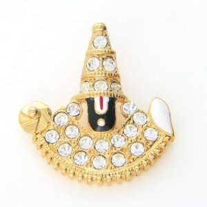  Balaji Mukh Pendant with Imitation Diamond Everything 