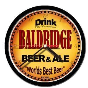  BALDRIDGE beer and ale wall clock 