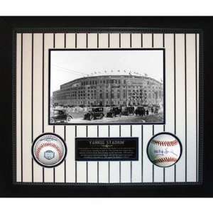  Yankee Stadium Then and Now Collage with Whitey Ford MLB 