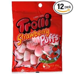 Trolli Strawberry Puffs, 4.25 Ounce Packages (Pack of 12)  