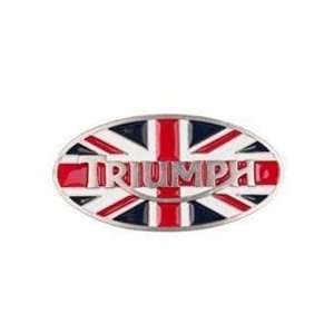  Triumph Motorcycle Oval Union Flag Buckle 