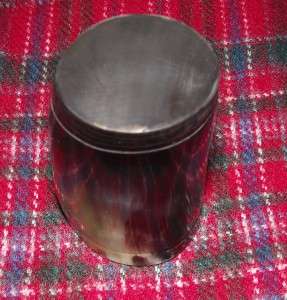 Fox Hunting Cow Horn Whisky Tot Stirrup Toasting Cup F  