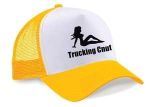 Trucking Cnut Baseball Trucker Mesh Cap Hat BNWT Yellow  