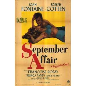  September Affair Movie Poster (11 x 17 Inches   28cm x 44cm) (1950 