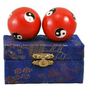   Baoding Balls 2 Balls with a Free Buddha Eye Fridge Magnet Health