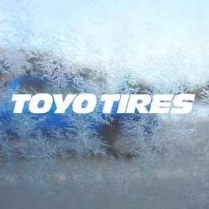 Toyo Tires White Decal JDM WRX Solberg Sti WR Car White Sticker