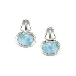  MarahLago   Larimar Caressa Earrings in Sterling Silver 