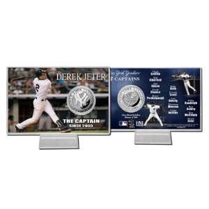  Jeter The Captain New York Yankees Silver Coin Card 
