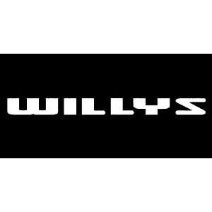 Jeep Willys Windshield Vinyl Banner Decal 36 x 3