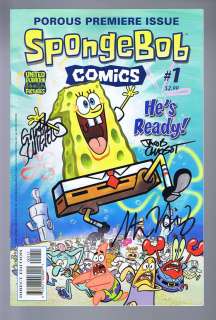 SpongeBob Comics #1 Tripled Signed at SDCC 2011 Bongo  