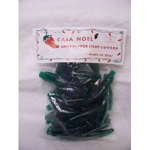  Clear Green Chili Pepper Light Covers, Pack of 35 