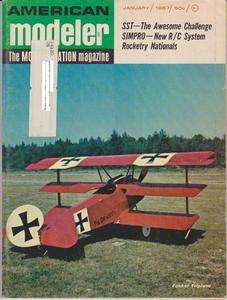   Modeler Magazine (January 1967) Fokker Triplane / Rocketry Nationals