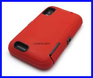 RED IMPACT PHONE COVER HARD CASE MOTOROLA ATRIX 4G  