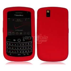  VMG BlackBerry Tour Soft Silicone Skin Case   Red Premium 