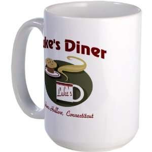 Lukes Diner Gilmore Tv show Large Mug by   