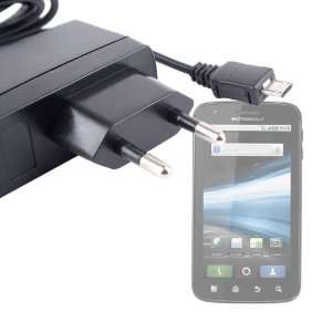   USB Mobile Phone EU Travel Charger For Motorola Atrix, Flipout & Defy