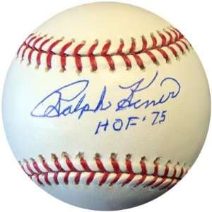 Ralph Kiner Autographed Ball   with HOF 75 Inscription  