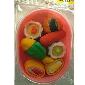  Bento Box Lunch Eraser Set 1 Toys & Games