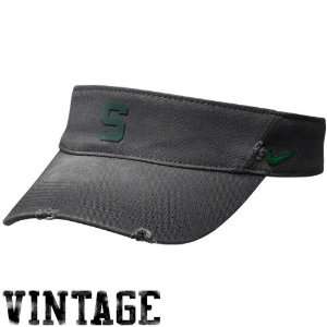   State Spartans Charcoal Busted Adjustable Visor