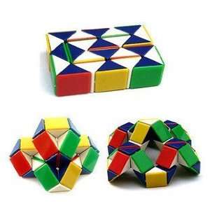  Color RainbowTwist Snake Rubic Rubiks Magic Cube Rubix 
