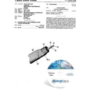   NEW Patent CD for FLEXIBLE SIGNAL TRANSMISSION CABLE 