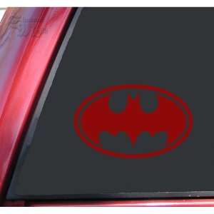  Batman Bat Symbol Vinyl Decal Sticker   Dark Red 