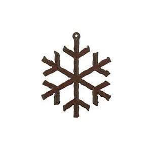  The Lipstick Ranch Rusted Iron Snowflake 49x61mm Charms 