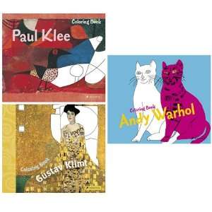  Klee Klimt and Warhol Coloring Book Set Toys & Games