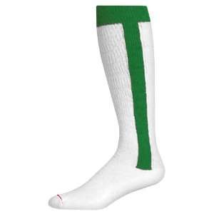 Bristol T10 Stirrup/Sanitary Baseball Socks WHITE/KELLY T10 LL LITTLE 