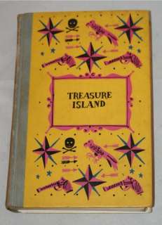 Treasure Island 1953 illus. Edmund Dulac Yellow Cover  